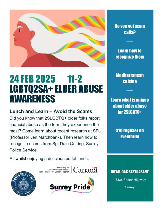 Elder Abuse Lunch Poster