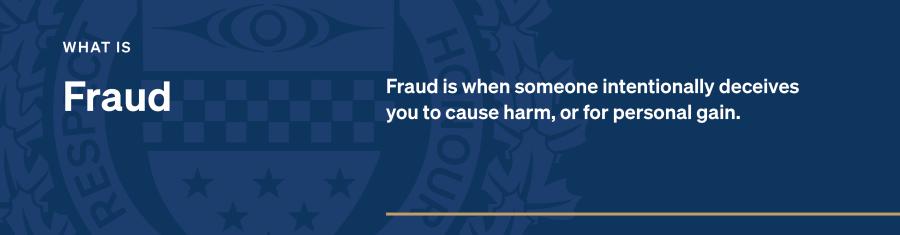 What is Fraud