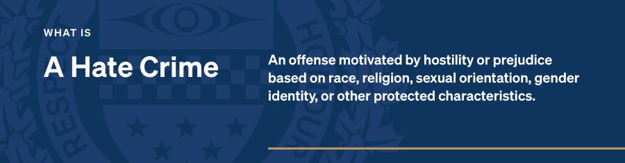 hate crime banner